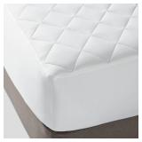 King Cool Touch Cooling Mattress Pad - Threshold: Hypoallergenic, Waterproof Protector, Fits 18\" Depth - Retail: $50