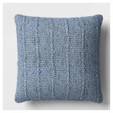 Square Marled Knit Pillow Light Blue - Threshold - Retail: $30