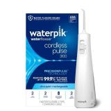 Waterpik Cordless Pulse Rechargeable Portable Water Flosser for Teeth, Gums, Braces Care and Travel with 2 Flossing Tips, Waterproof for Shower, ADA Accepted, WF-20 White, Packaging and Tips May Vary 