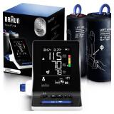 Braun ExactFit 3 Blood Pressure Monitor for Home Use, Blood Pressure Machine, Color-Coded, High BP Monitor, 2 Upper Arm Cuff Sizes, 80 Memory Slots - Retail: $44