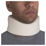 OTC Cervical Collar, Soft Contour Foam, Neck Support Brace, White Narrow 2.5\" Depth, Medium - Retail: $10