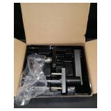 Kwikset Casey Interior Privacy Door Handle with Lock, Door Lever For Bathroom and Bedroom, Matte Black Reversible Keyless Turn Lock, with Microban Protection - Retail: $24