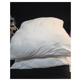 Allied Home Medium/Firm Euro Machine Washable Down Alternative 2pc Bed Pillow White - Retail: $28
