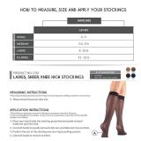 Truform Sheer Compression Stockings, 8-15 mmHg, Women