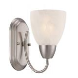 Designers Fountain 15005-1B-35 Torino Wall Sconce, Brushed Nickel,Silver, 8 in. - Retail: $27