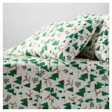 Full 400 Thread Count Christmas Holiday Performance Sheet Set Winter Scene - Threshold - Retail: $45