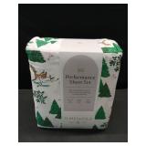 Full 400 Thread Count Christmas Holiday Performance Sheet Set Winter Scene - Threshold - Retail: $45