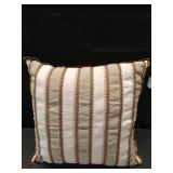 Burgundy olive and cream vertical stripe pillow - 20x20 - Threshold designed with Studio McGee - Retail: $28
