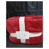 Full/Queen Microplush Blanket Red - Threshold - Retail: $30