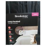 Brookstone King Heated Chenille Knit Blanket Ivory - Retail: $100