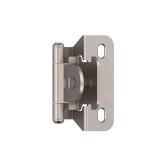 Amerock BPR8715G10 | Cabinet Hinge | 1/4 in (6 mm) Overlay Single Demountable | Partial Wrap | Satin Nickel | Kitchen Cabinet Door Hinge | 4 Pair/2 Pack | Functional Hardware - Retail: $32
