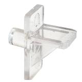 Prime-Line U 10136 1/4 In., Clear Plastic, Shelf Support Peg (8 Pack)