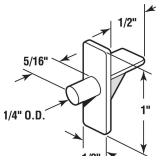 Prime-Line U 10136 1/4 In., Clear Plastic, Shelf Support Peg (8 Pack)