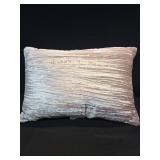 14\"x20\" Luxe Velvet Oblong Decorative Pillow Mauve - Threshold  Indoor Polyester Fiber Filled, Knife Edge Design - Retail: $25