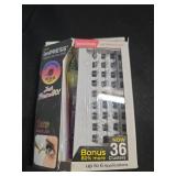 KISS imPRESS Falsies Self Adhesive Eyelashes, Press On Lashes, 12mm-14mm Glam Volume Lashes, Black, No Glue Needed, Invisible Band, 36 Lash Clusters & Non-Stick Applicator - Voluminous - Retail: $12