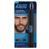 Just for Men 1-Day Beard & Brow Color, Temporary Color for Beard and Eyebrows, For a Fuller, Well-Defined Look, Up to 30 Applications, Dark Brown - Retail: $12