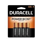 Duracell Coppertop AA Batteries with Power Boost Ingredients, 4 Count Pack Double A Battery with Long-lasting Power, Alkaline AA Battery for Household and Office Devices