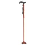 Drive Medical HurryCane Freedom Edition Folding Cane with T Handle, Red - Retail: $70