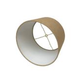 Royal Designs, Inc. HB-610-16BL Shallow Drum Hardback Lamp Shade, 15 x 16 x 10, Burlap - Retail: $55