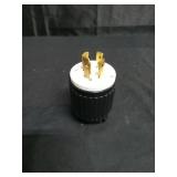 ENERLITES NEMA L14-20P Locking Plug Connector for Generator, Twist Lock Male Plug, 20 Amp, 125/250 Volt, 3 Pole, 4 Wire Grounding, Industrial Grade Heavy Duty, UL Listed, 66421-BK, Black - Retail: $10