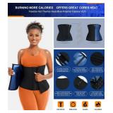 TrainingGirl Waist Trainer for Women Lower Belly Waist Trimmer Corset Tummy Wrap Workout Sweat Belt Band Sports Sauna Suit - Retail: $15