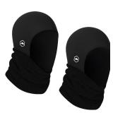 Tough Headwear Ski Mask - Neck Warmer with Helmet Liner Fleece Balaclava Neck Gaiters for Men & Women - Winter Motorcycle Helmet Liner Set of 2 - Retail: $25