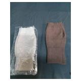 Tan and brown fingerless gloves