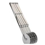 5-Wheel Stainless Steel Pastry Cutter - Expandable Pasta Roller for Noodle, Pizza, Pie Crust, Cookie Divider - Retail: $24
