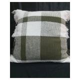 Euro Plaid Decorative Throw Pillow - Threshold - Retail: $30