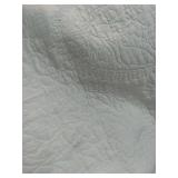King Garment Washed Paisley Stitch Quilt White - Threshold: Microfiber Coverlet, Year Round Comfort, OEKO-TEX Certified - Retail: $89