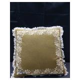 20\"x20\" Oak Printed Throw Pillow with Fringe Olive - Threshold designed with Studio McGee - Retail: $28