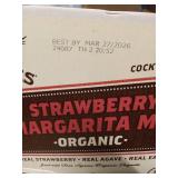 12 pk Tres Agaves Strawberry Margarita Mix 33.8 Oz Bottles