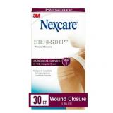 Nexcare Steri-Strip Skin Closure, H1546, 1/4 in x 4 in, 30 Strips (Unit of Use)
