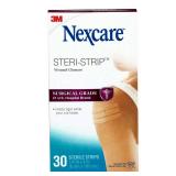 Nexcare Steri-Strip Skin Closure, H1546, 1/4 in x 4 in, 30 Strips (Unit of Use)
