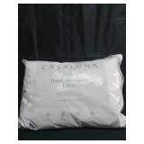 Standard/Queen Machine Washable Firm Down Alternative Pillow - Casaluna: Hypoallergenic, 300 Thread Count Cotton - Retail: $25