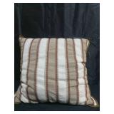 Burgundy olive and cream vertical stripe pillow - 20x20 - Threshold designed with Studio McGee - Retail: $28