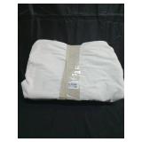 Full/Queen Cotton Linen Chambray Duvet Cover & Sham Set White - Threshold: OEKO-TEX Certified, Zipper Closure - Retail: $69