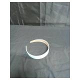 WantGor 1 Inch PU Leather Headband, Wide Padded Hairband Fashion Hair Bands Cute Womens Headbands Holiday DIY Hair Accessories (Blue)