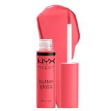 NYX PROFESSIONAL MAKEUP Butter Gloss, Non-Sticky Lip Gloss - Sorbet (Vibrant Coral)