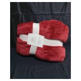 Full/Queen Microplush Blanket Red - Threshold - Retail: $30