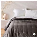 Full/Queen Rayon from Bamboo Quilt Dark Gray - Casaluna - Retail: $150