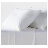 Twin/Twin XL 320 Thread Count Cool TENCEL Lyocell Sheet Set White - Threshold - Retail: $60