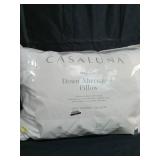 Standard/Queen Medium/Firm Machine Washable Medium Down Alternative Pillow - Casaluna: Hypoallergenic, 300 Thread Count Cotton Cover - Retail: $25