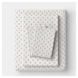 King Christmas Holiday Flannel Sheet Set Candy Canes - Wondershop - Retail: $40