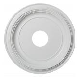 13\"OD x 3 1/2\"ID x 1 1/4\"P Traditional Thermoformed PVC Ceiling Medallion (Fits Canopies up to 7 1/2\") - Retail: $22