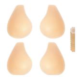 Bontierie 2025 Added Lift Seamless Nipple Covers Ultra-Thin Push up Sticky Pasties Women Adhesive Bras-2 Pairs Nude - Retail: $20