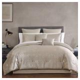 Hallmart Collectibles 12pc Queen Harlan Bedding Set Gold - Retail: $120