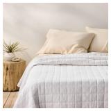 Full/Queen Heavyweight Linen Blend Quilt White - Casaluna: Rayon & Cotton, OEKO-TEX Certified, Machine Washable - Retail: $195