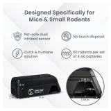 OWLTRA OW-2 Indoor Electric Mouse Trap 2 PCS, Instant Kill Rodent Zapper with Pet Safe Trigger, Black - Retail: $35