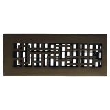 Decor Grates AB310-RB 3-Inch by 10-Inch Abstract Floor Register, Solid Brass with Rubbed Bronze Finish - Retail: $17